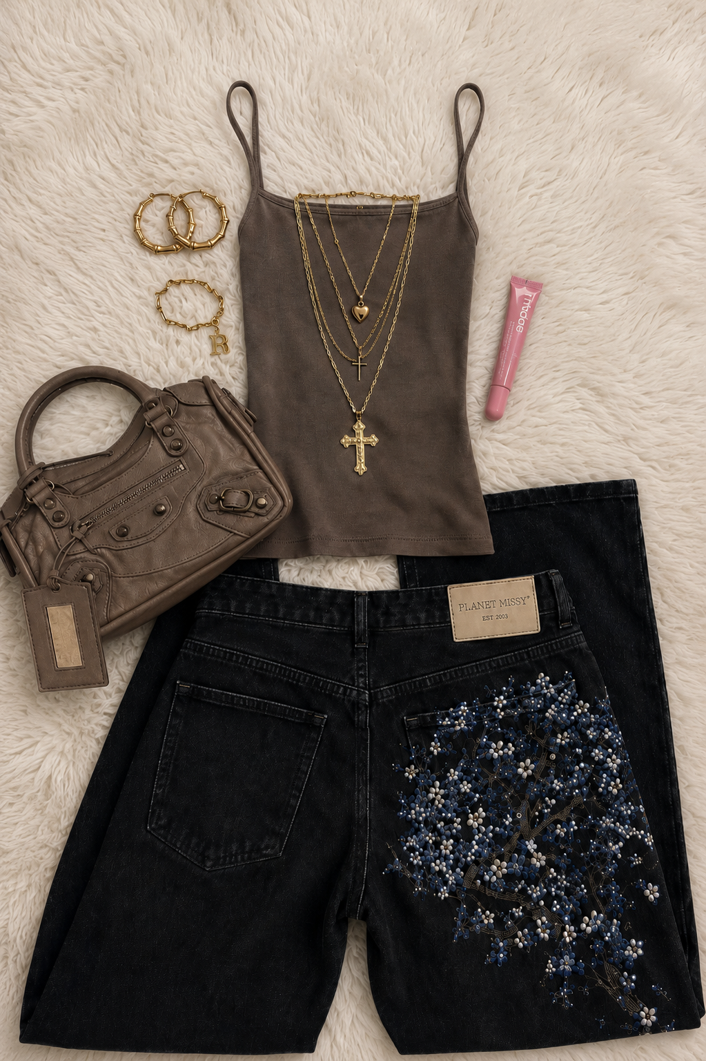 Midnight Sakura Jeans – PRE-ORDER