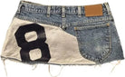 Applique Print Denim Skirt – Blue Skirts
