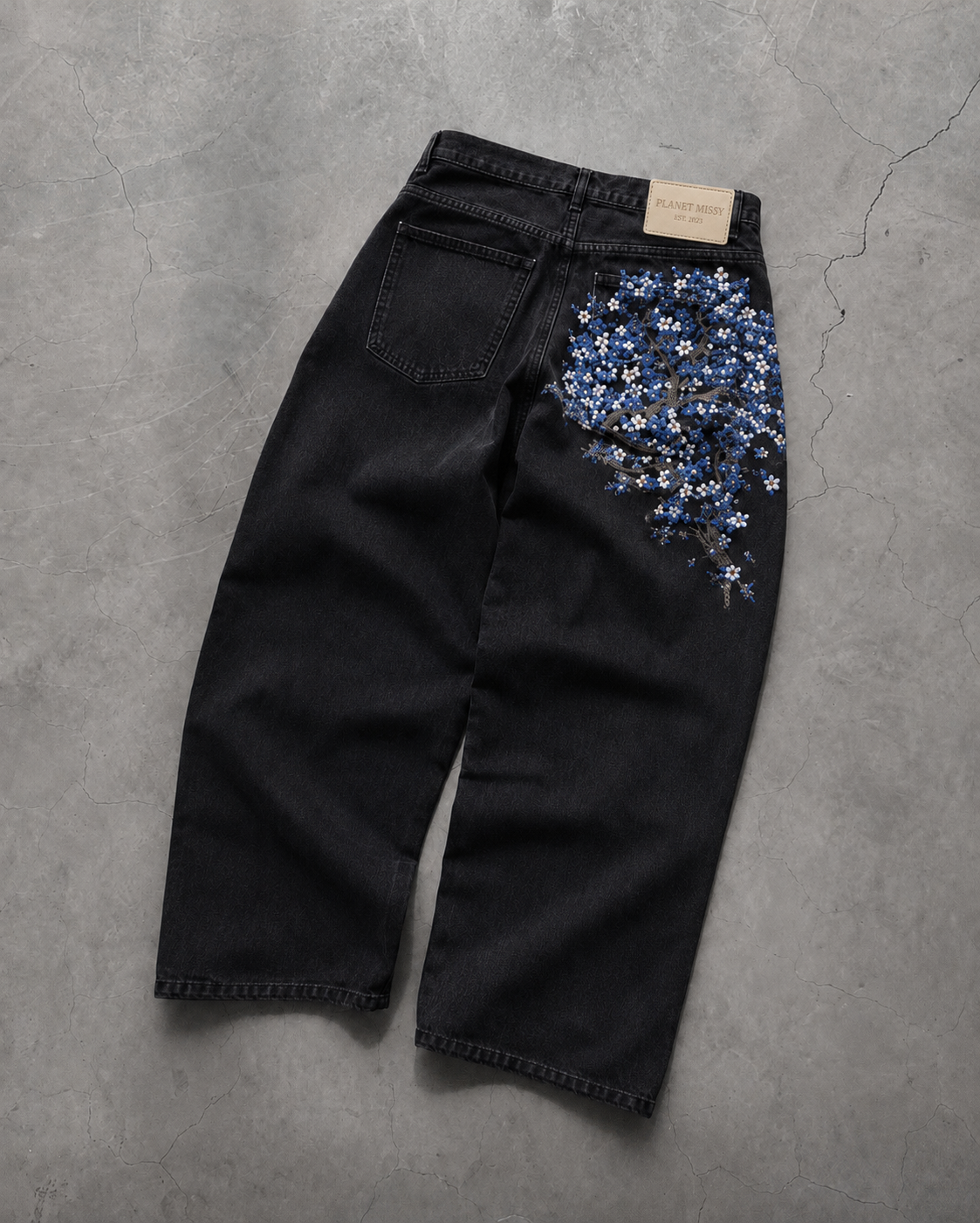 Midnight Sakura Jeans – PRE-ORDER