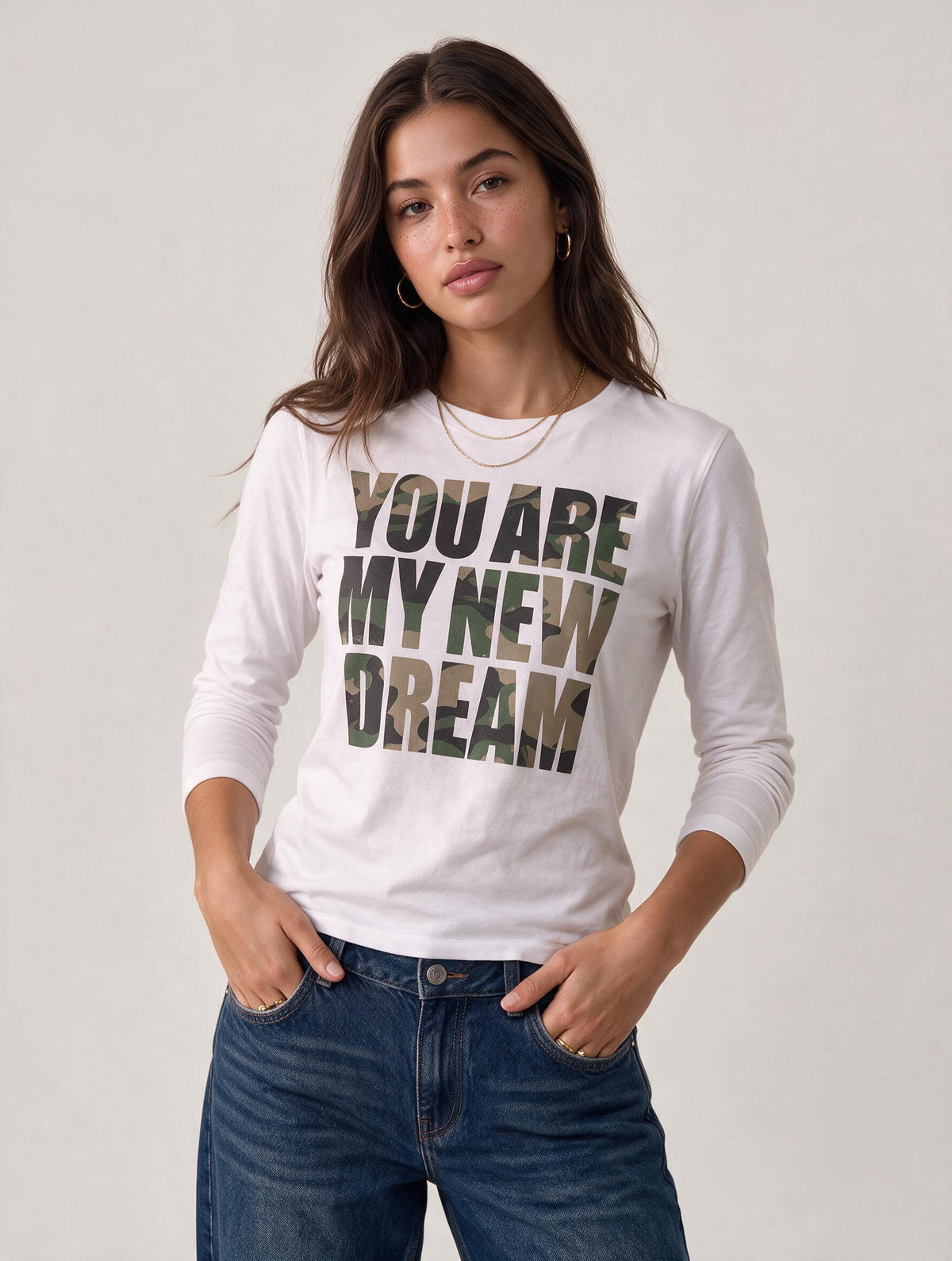 White You Are My New Dream Graphic Top