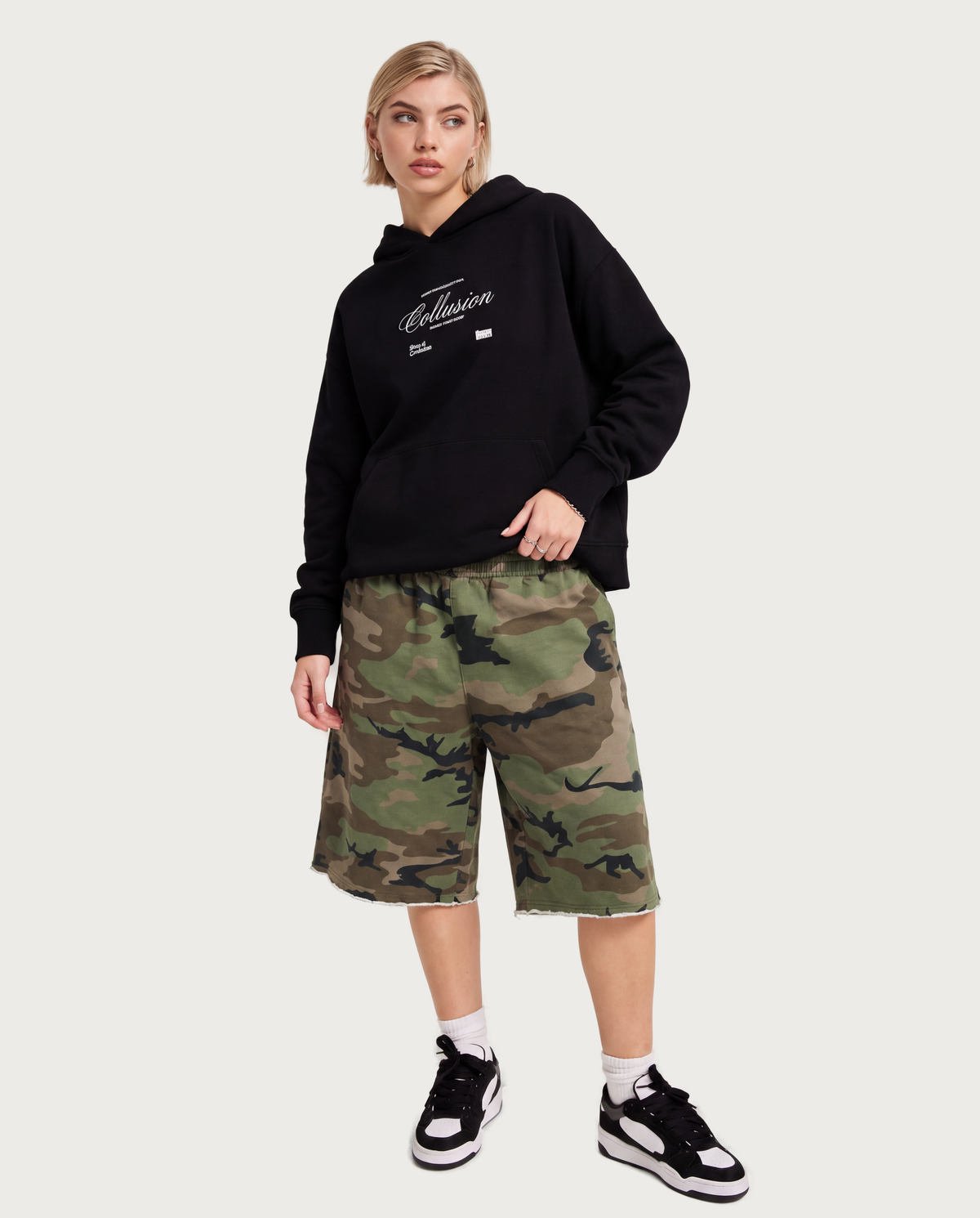 Camo Knee Length Shorts
