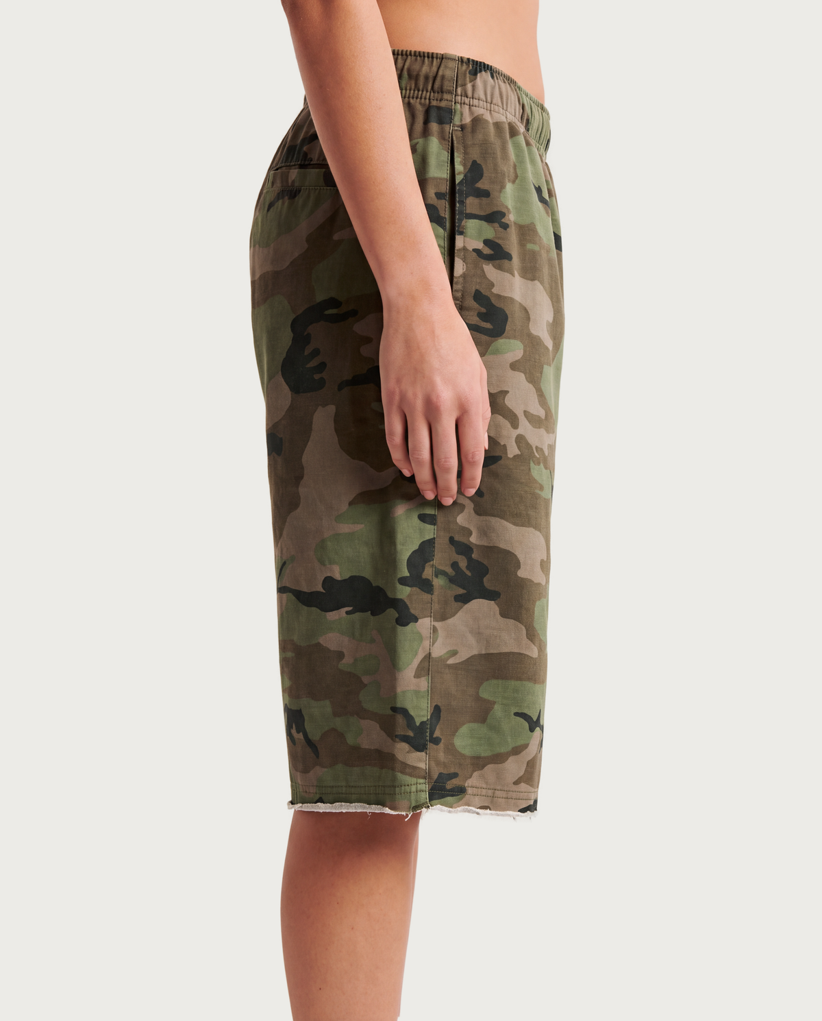 Camo Knee Length Shorts