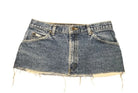 Applique Print Denim Skirt – Blue Skirts