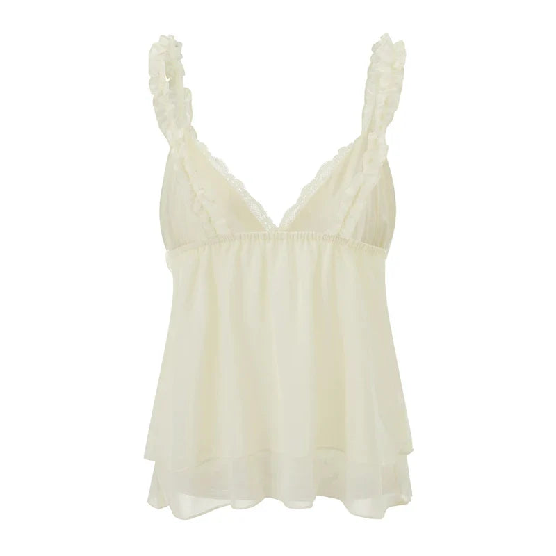 Silk & Honey Cami – Beige Tops