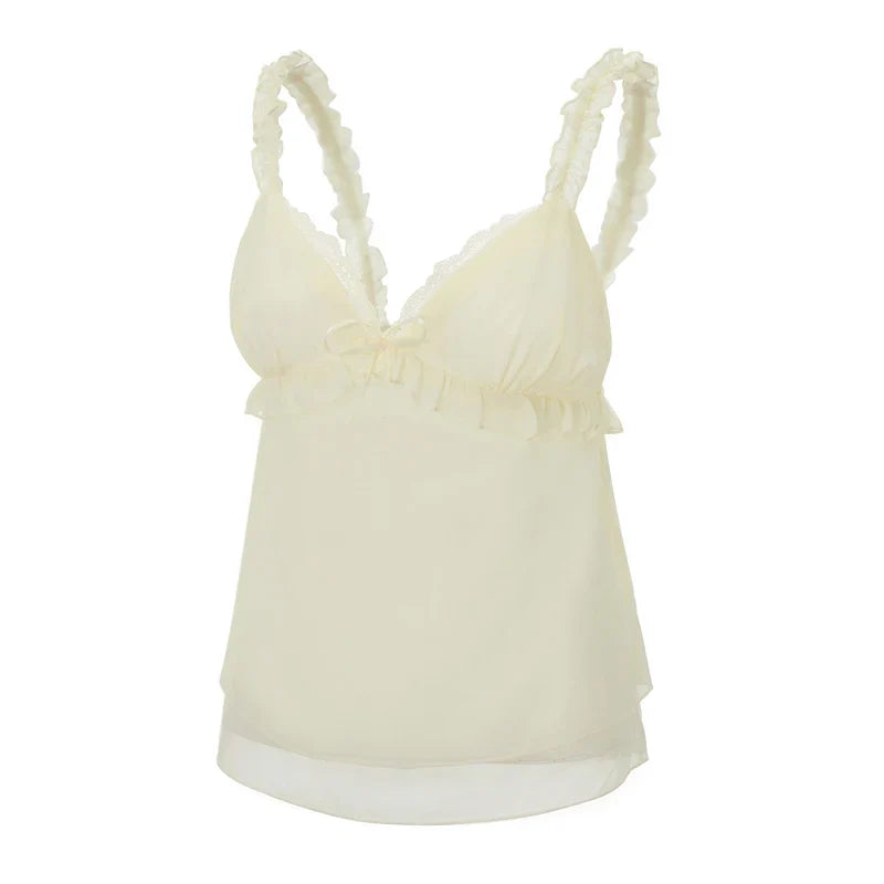 Silk & Honey Cami – Beige Tops