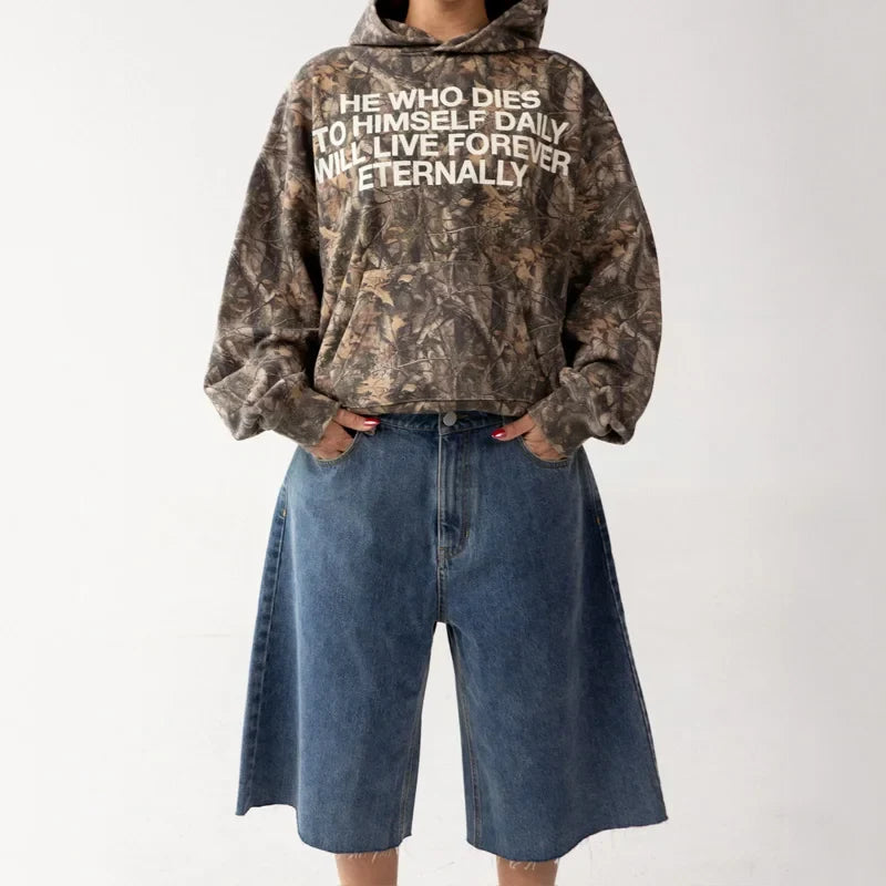 Camo Message Hoodie – Hoodies & Sweatshirts