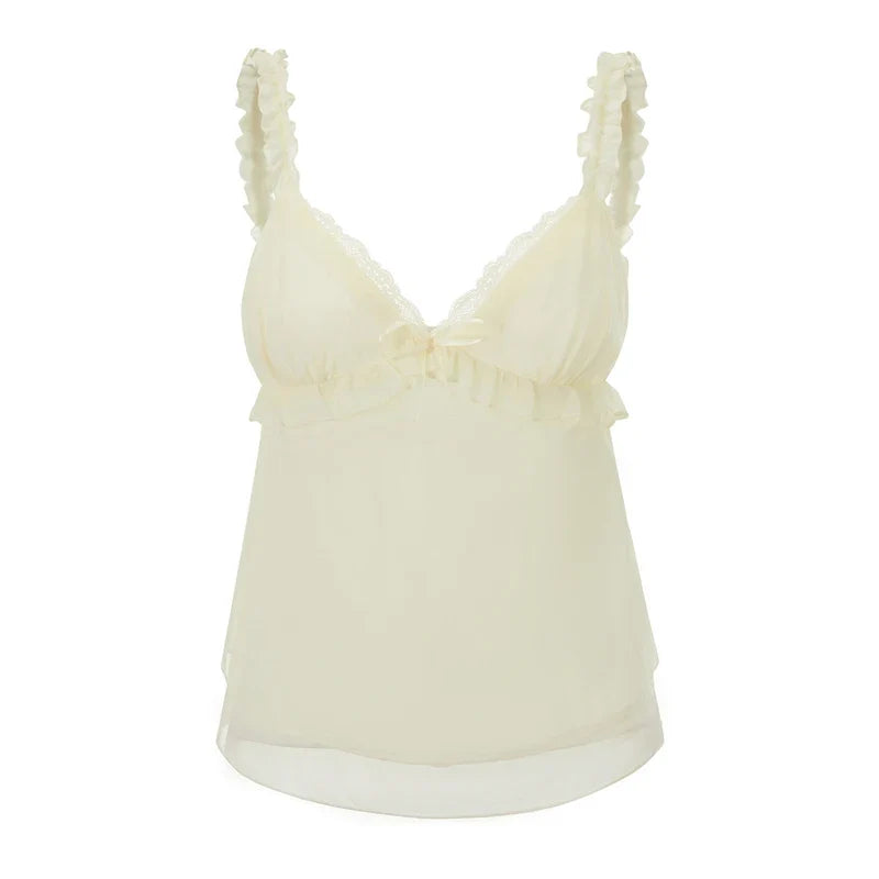 Silk & Honey Cami – Beige Tops