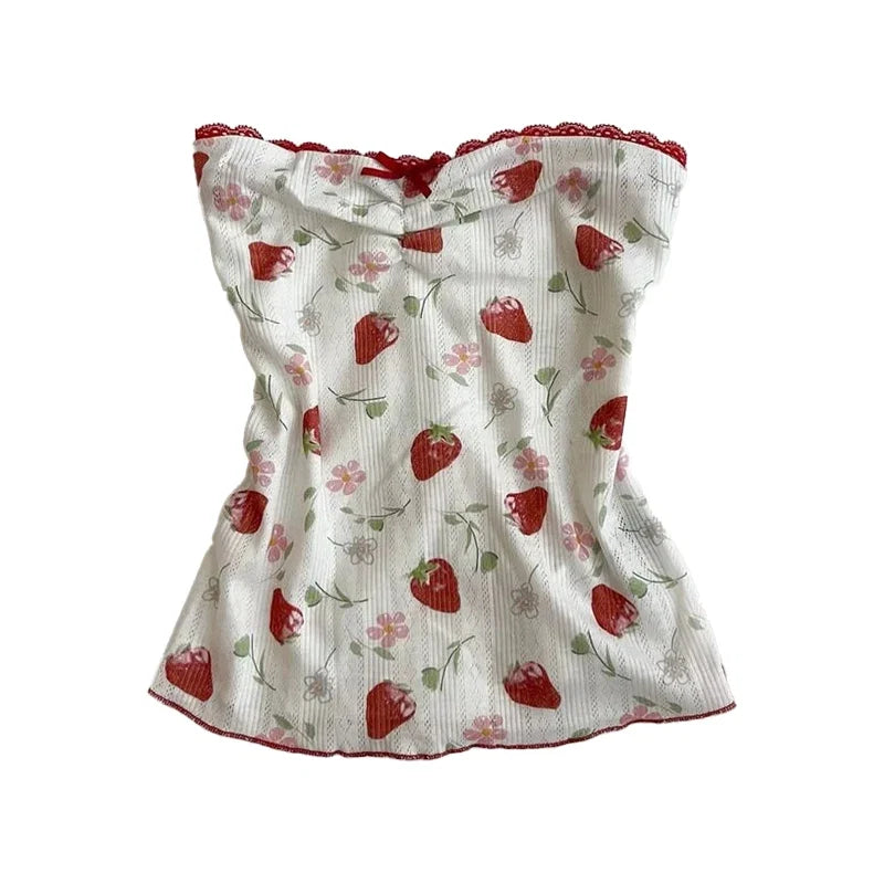 Strawberry Tube Top – Tops
