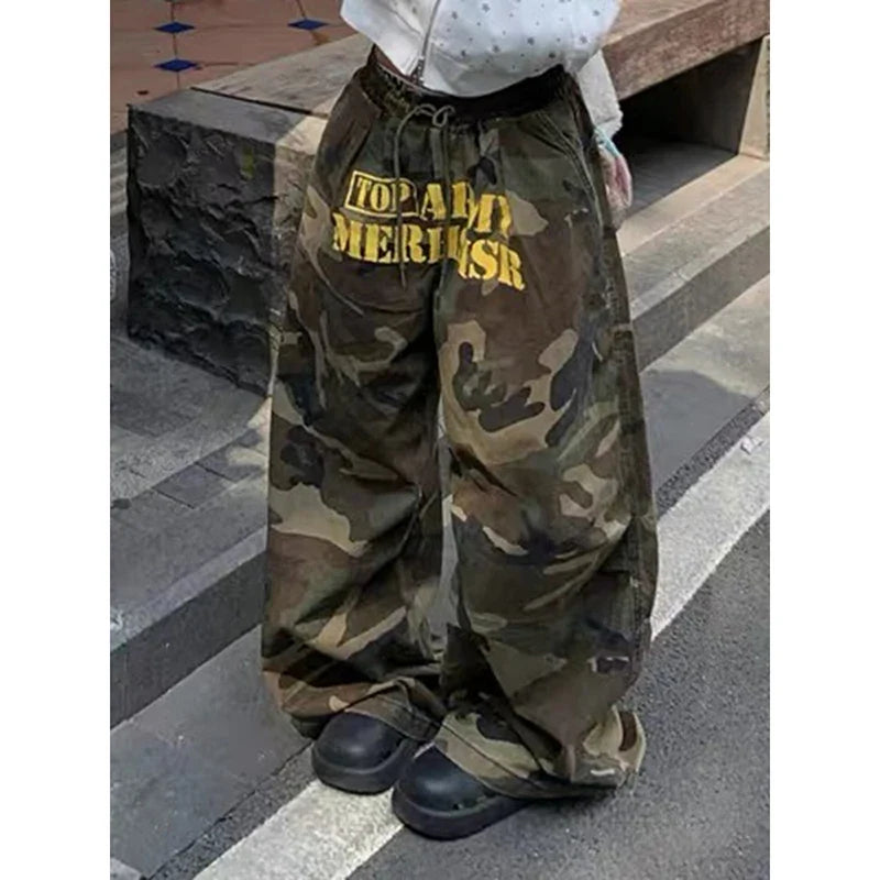 Army Green Baggy Camo Pants – Trousers & Joggers
