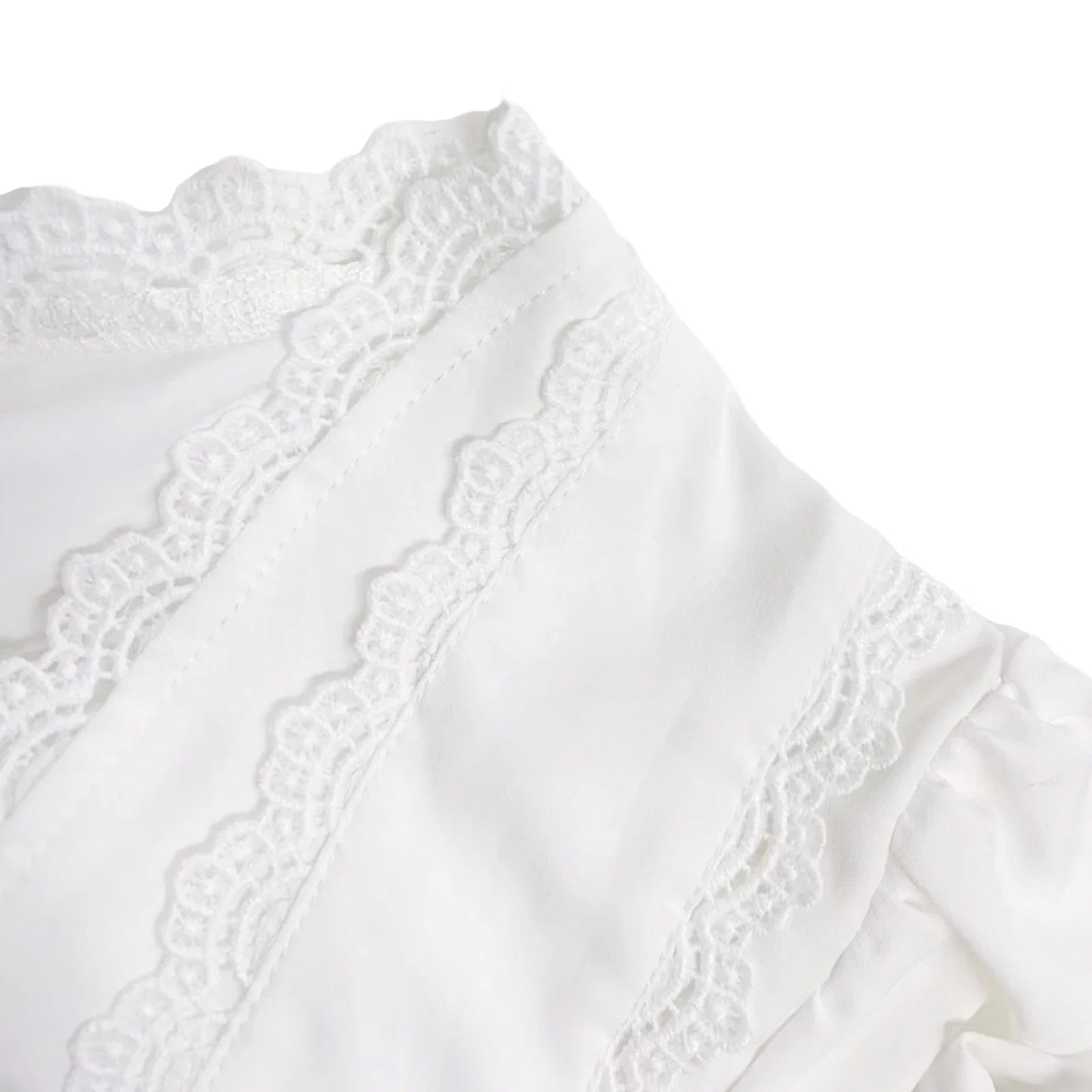 Gaono Front Tie Up Top – White Tops