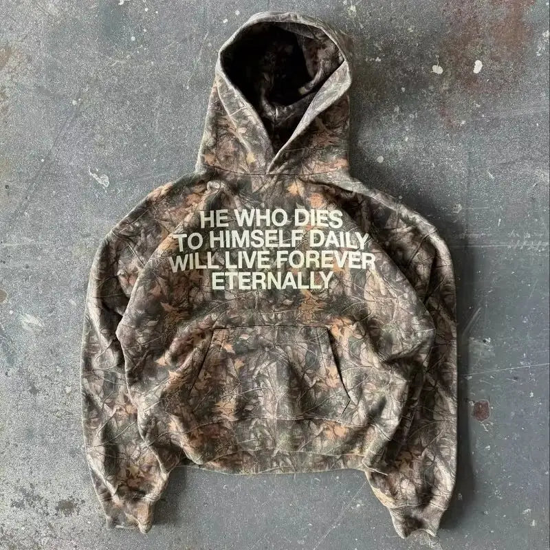 Camo Message Hoodie – Hoodies & Sweatshirts