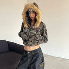 Camo Crop Hoodie – Hoodies & Sweatshirts