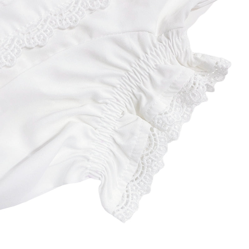 Gaono Front Tie Up Top – White Tops