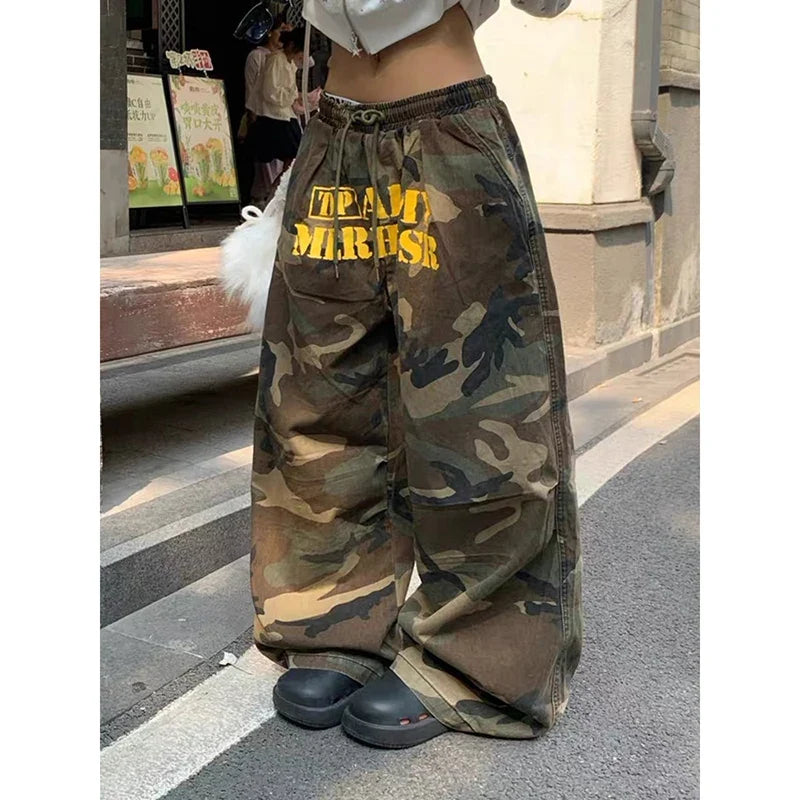 Army Green Baggy Camo Pants – Trousers & Joggers