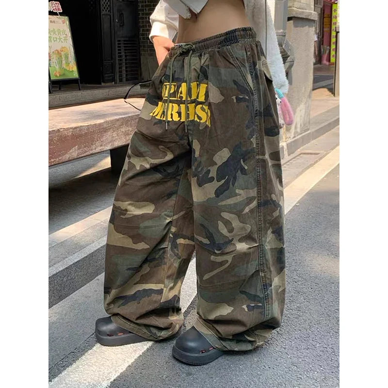 Army Green Baggy Camo Pants – Trousers & Joggers