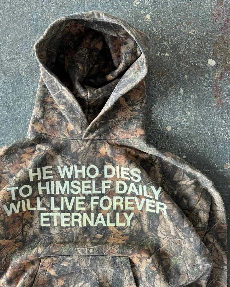 Camo Message Hoodie – Hoodies & Sweatshirts