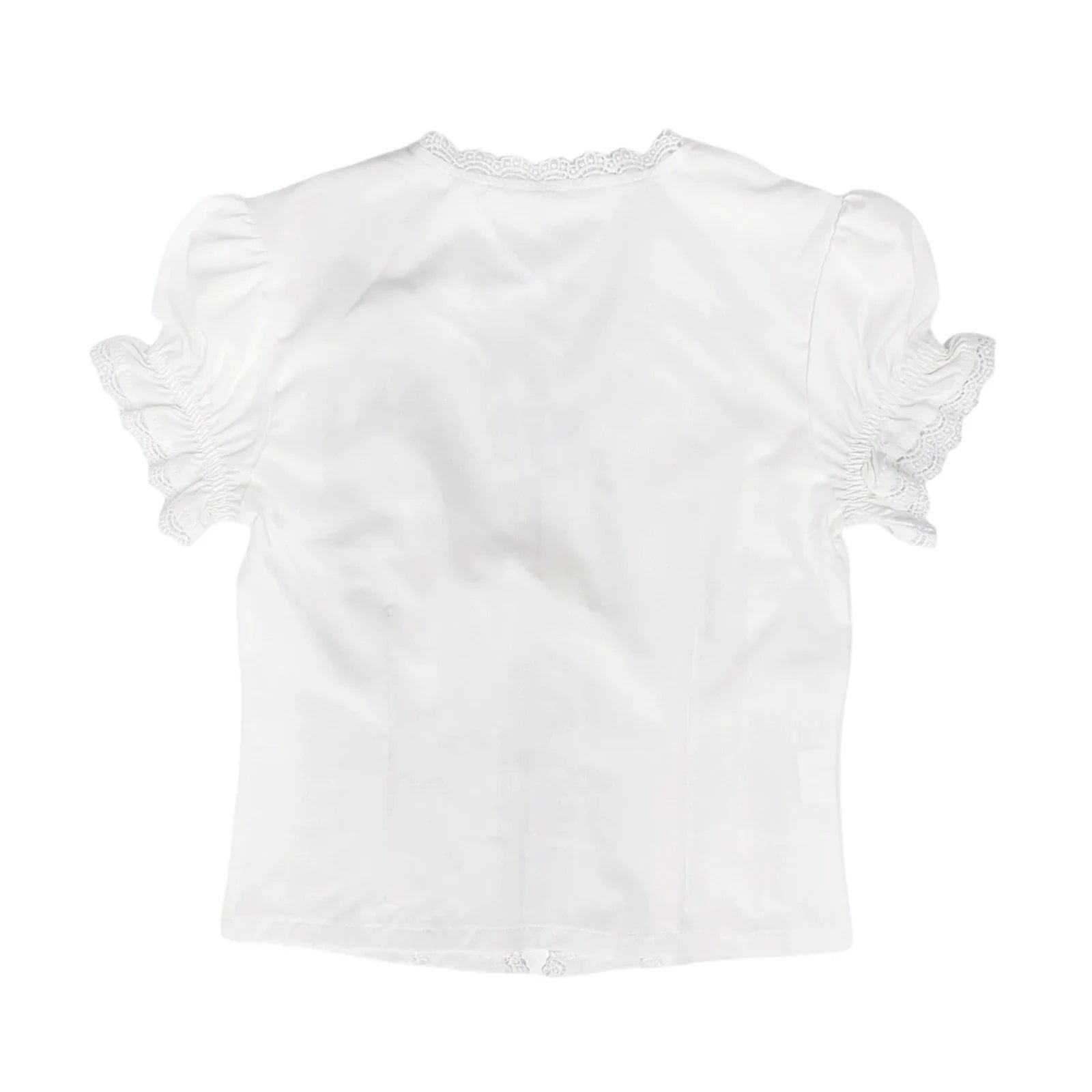 Gaono Front Tie Up Top – White Tops