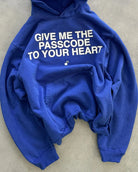 Give Me The Passcode Hoodie – Blue Hoodies & Sweatshirts