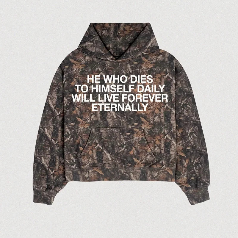 Camo Message Hoodie – Hoodies & Sweatshirts