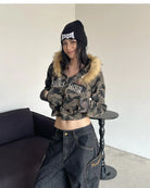 Camo Crop Hoodie – Hoodies & Sweatshirts