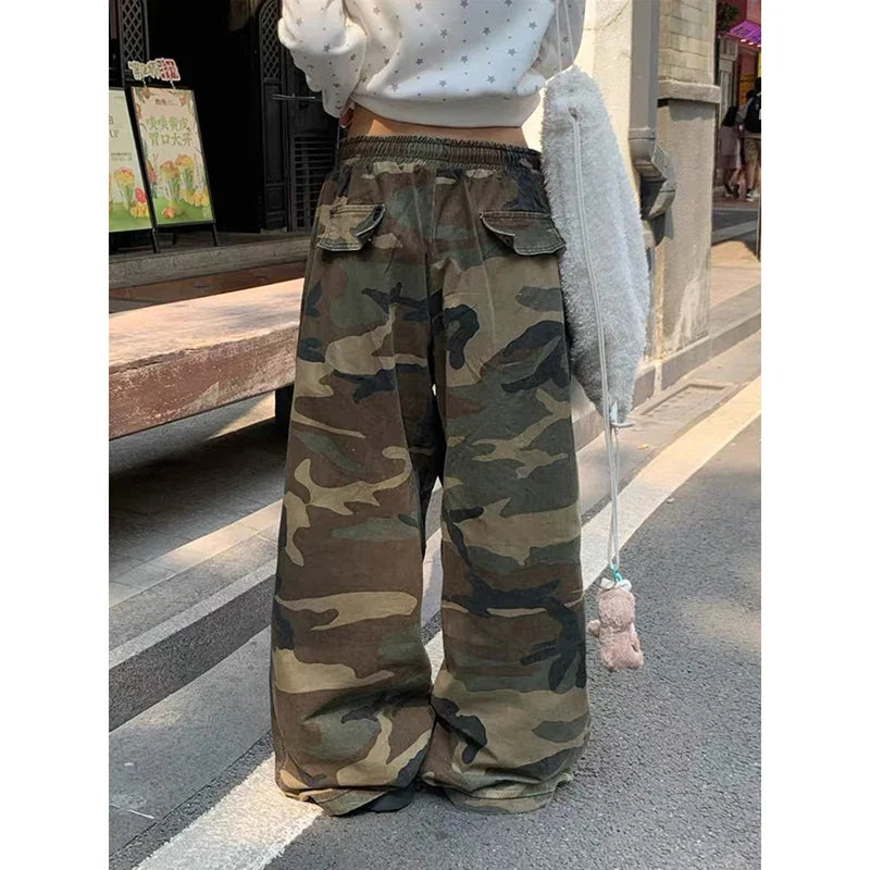 Army Green Baggy Camo Pants – Trousers & Joggers
