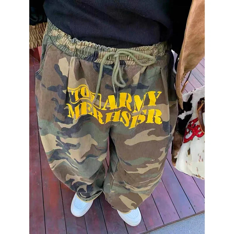 Army Green Baggy Camo Pants – Trousers & Joggers