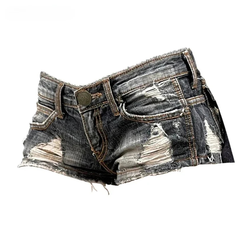 Low Rise Cambri Shorts – Blue Shorts