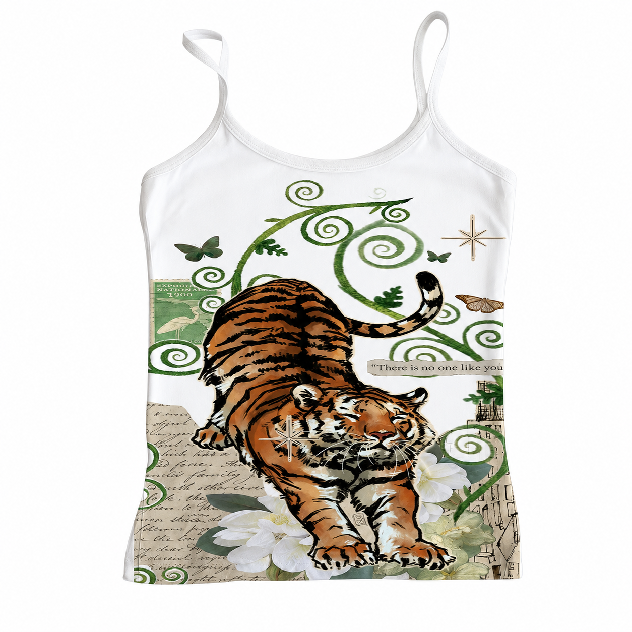 Tiger Jungle Graphic Cami Top – Tops
